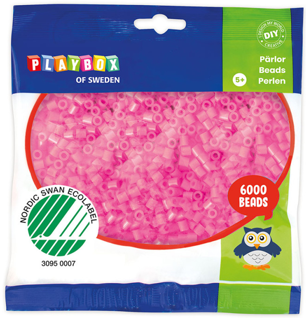 Zažehlovací korálky - 6 000 ks - růžové