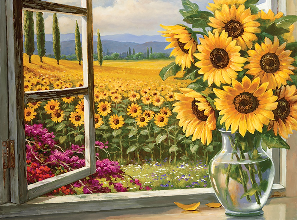 Malování podle čísel 30x40 cm - Slunečnice