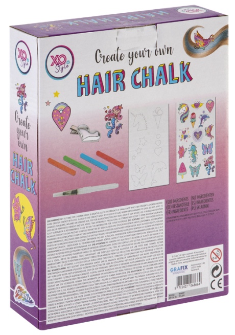 Barevné křídy na vlasy