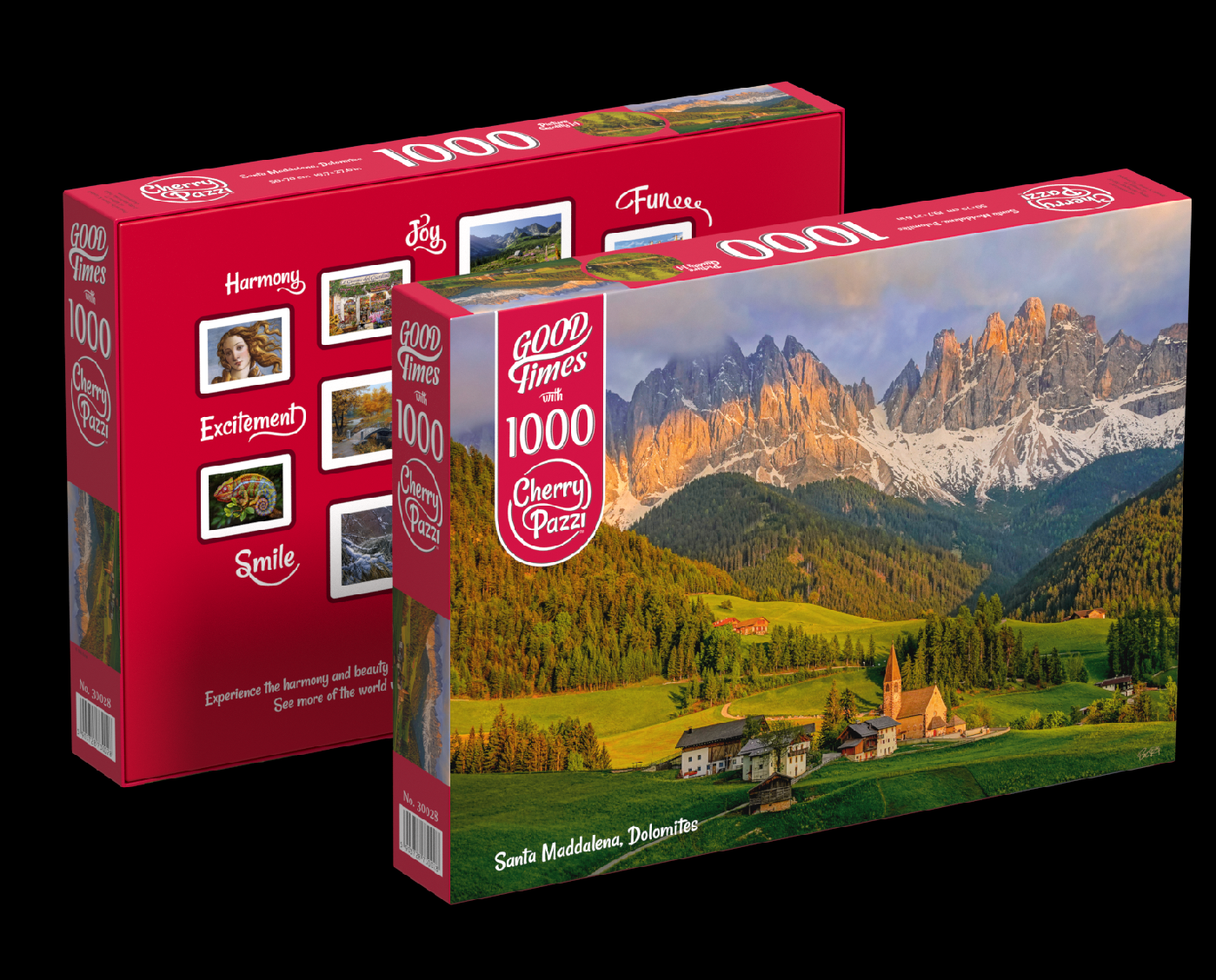 Puzzle Cherry Pazzi 1000d. Santa Maddalena, Dolomity
