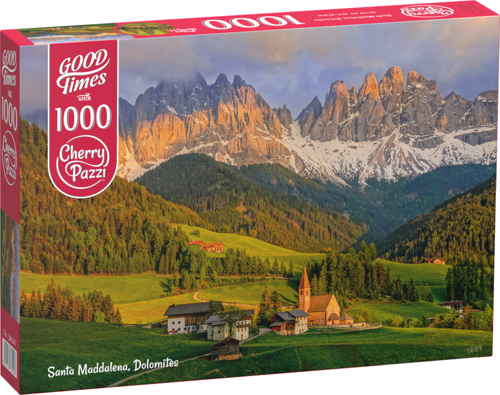 Puzzle Cherry Pazzi 1000d. Santa Maddalena, Dolomity