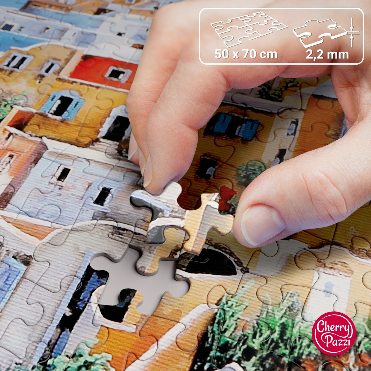Puzzle Cherry Pazzi 1000d. Color di Santorini