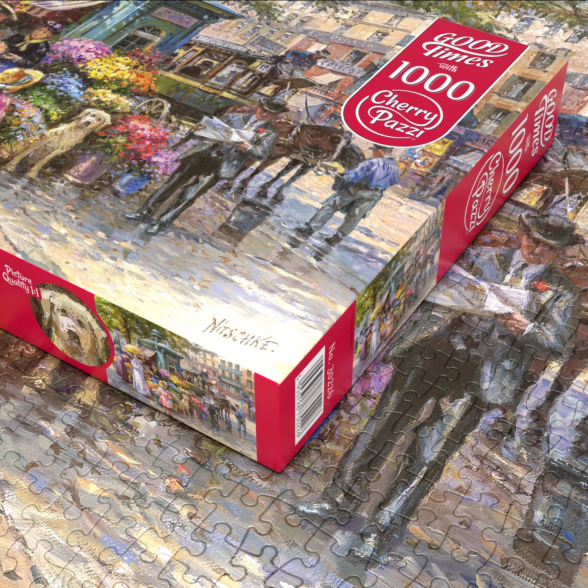 Puzzle Cherry Pazzi 1000d. Květinový trh