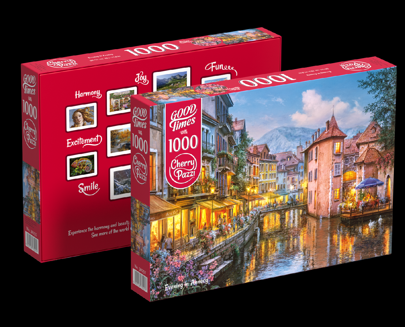 Puzzle Cherry Pazzi 1000d. Večer v Annecy