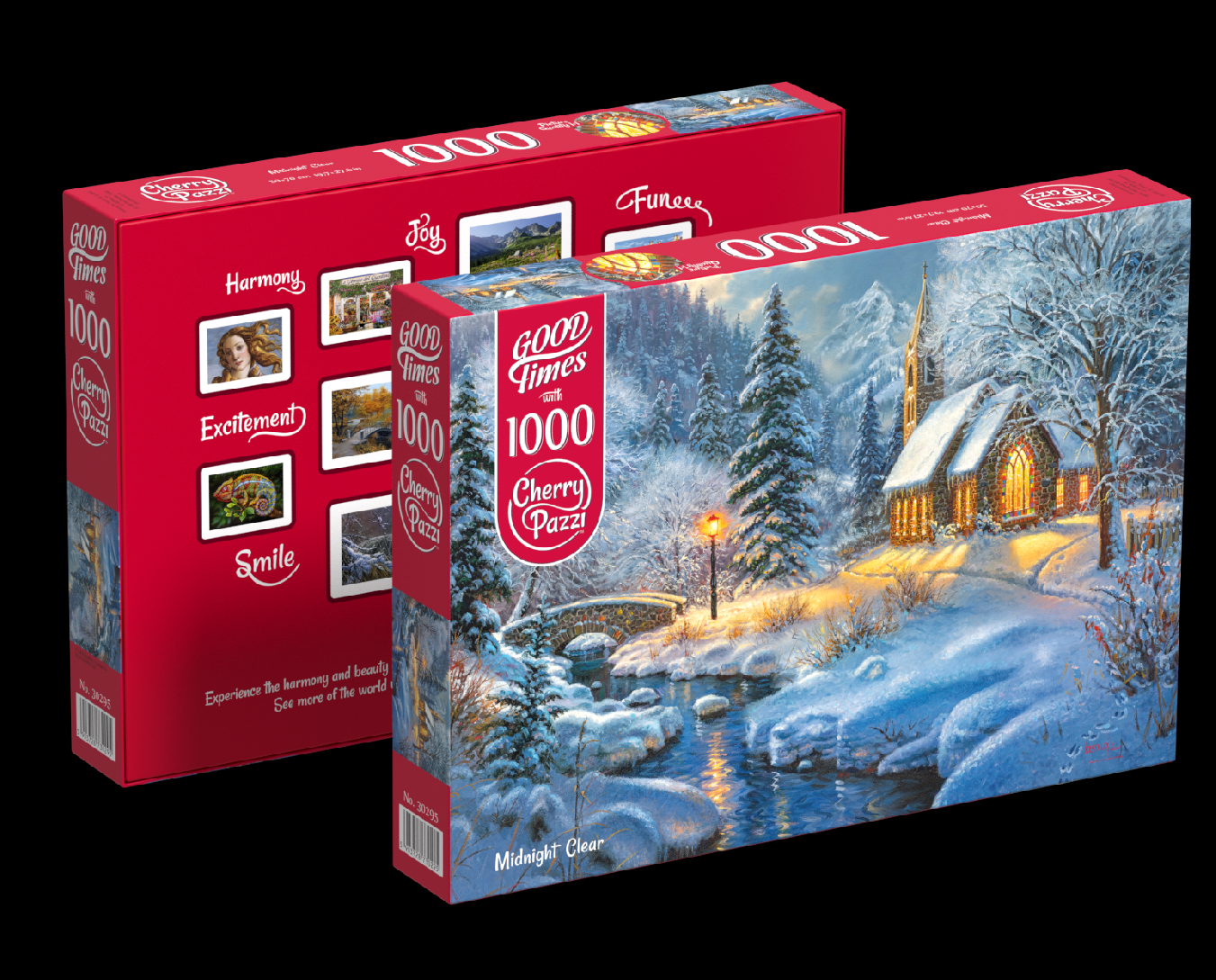 Puzzle Cherry Pazzi 1000d. Zasněžený kostelik