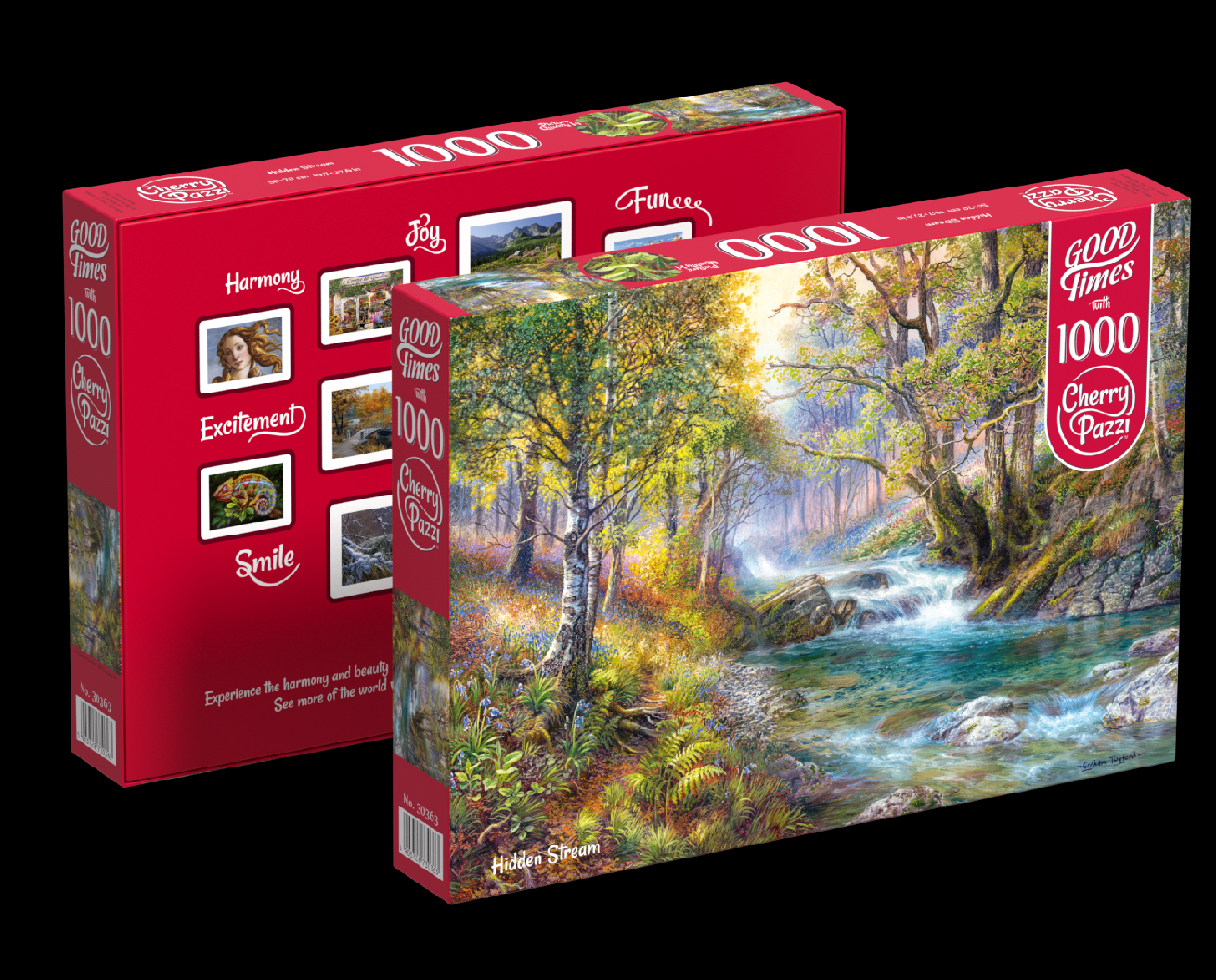 Puzzle Cherry Pazzi 1000d. Potok v lese