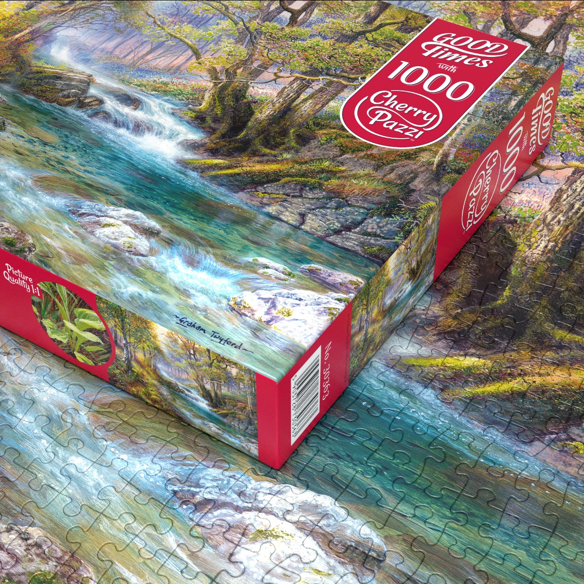 Puzzle Cherry Pazzi 1000d. Potok v lese