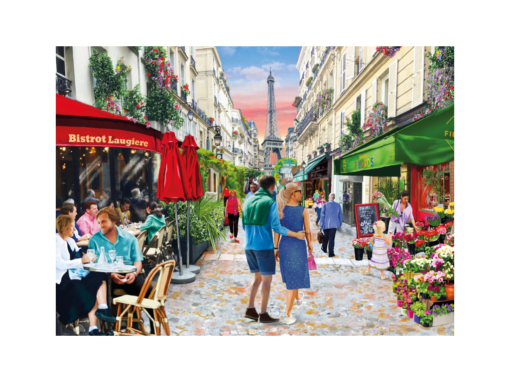 Dřevěné puzzle - Paříž L 505 dílků