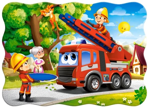 Puzzle Castorland 30 dílků - Hasičské auto