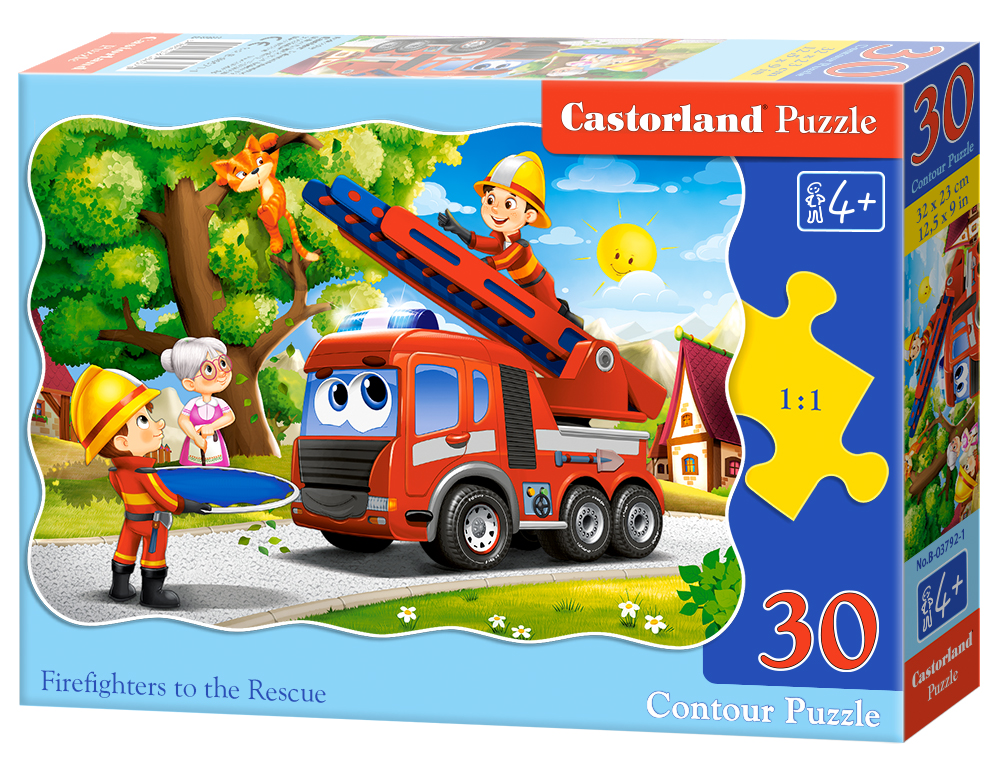 Puzzle Castorland 30 dílků - Hasičské auto