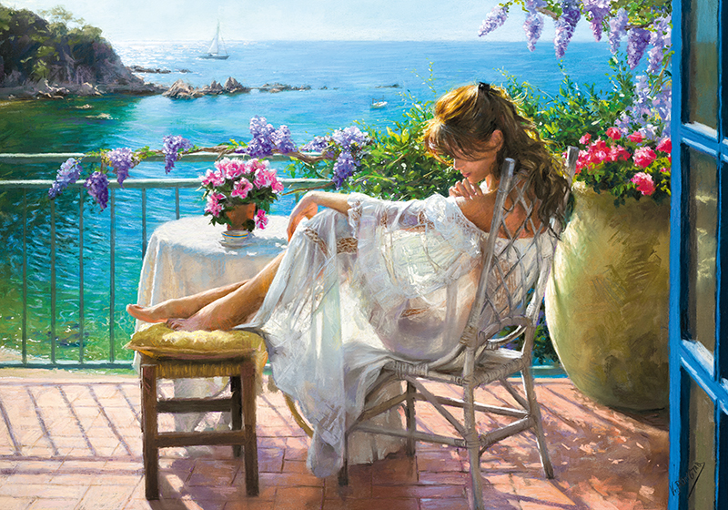 Puzzle 2000d. Cherry Pazzi, Beauty and Blue Sea