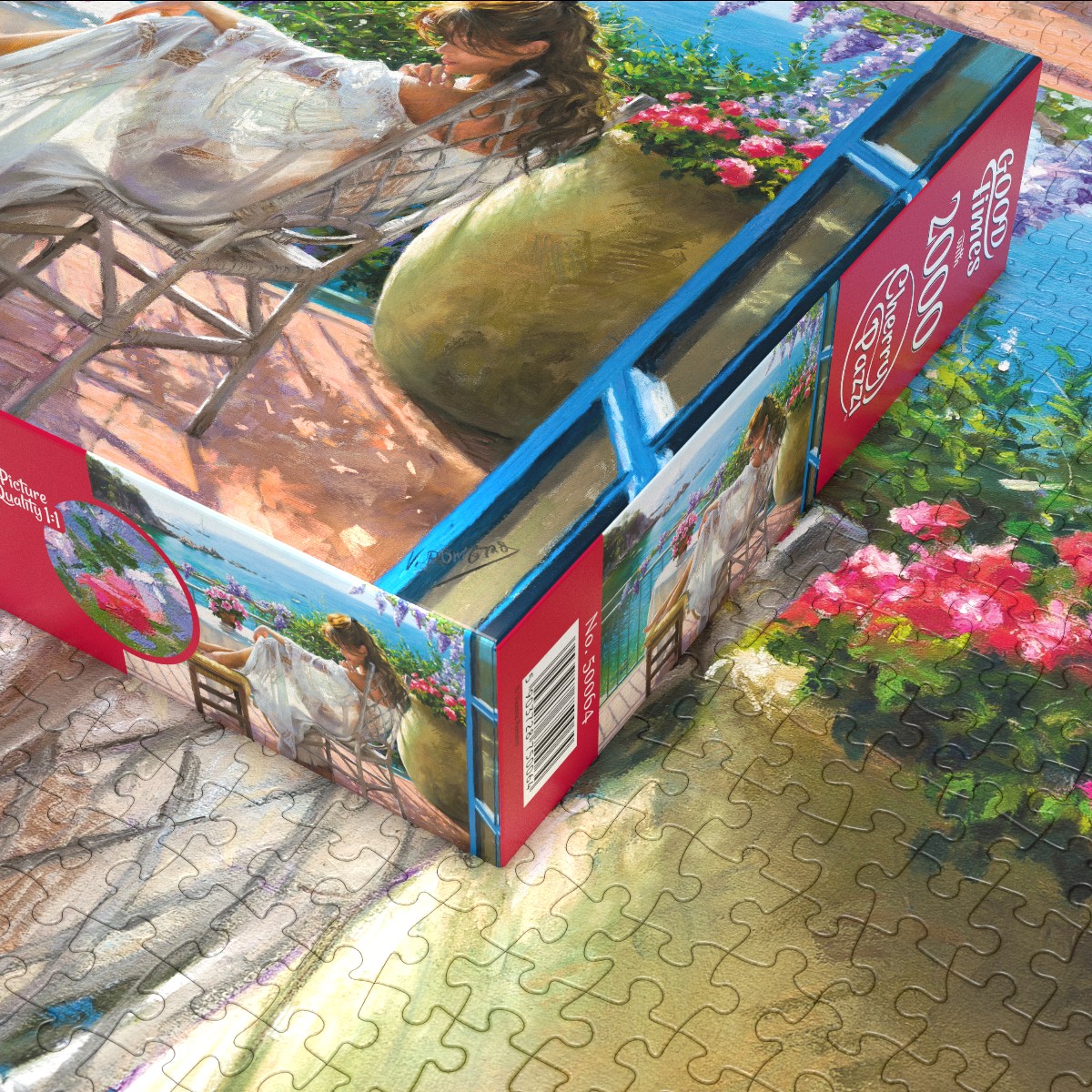 Puzzle 2000d. Cherry Pazzi, Beauty and Blue Sea
