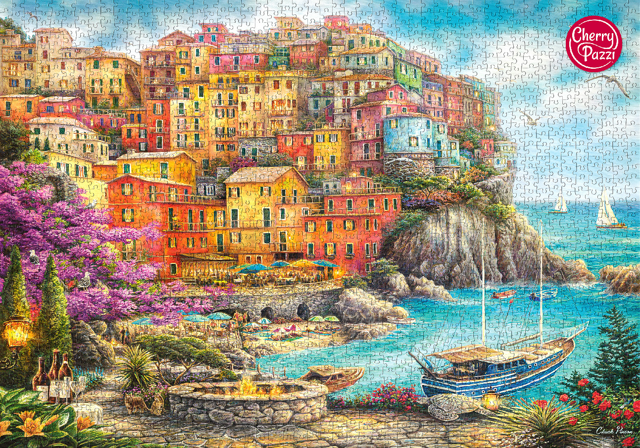 Puzzle 2000d. Cherry Pazzi, Krásný den v Cinque Terre