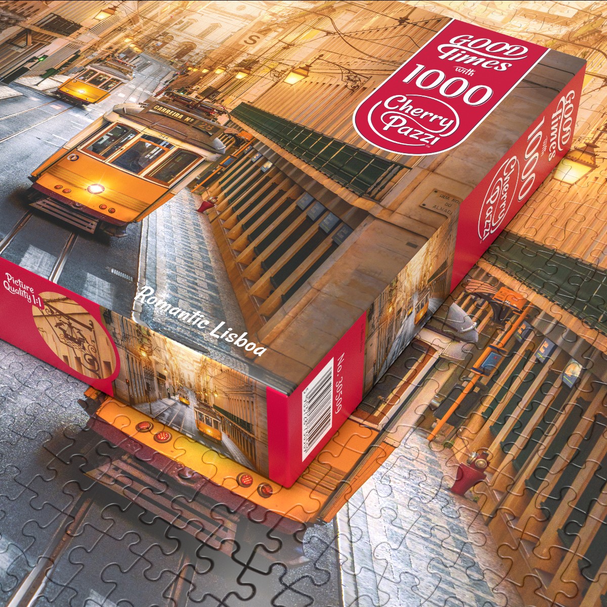 Puzzle 1000d. Cherry Pazzi,Romantická Lisabon