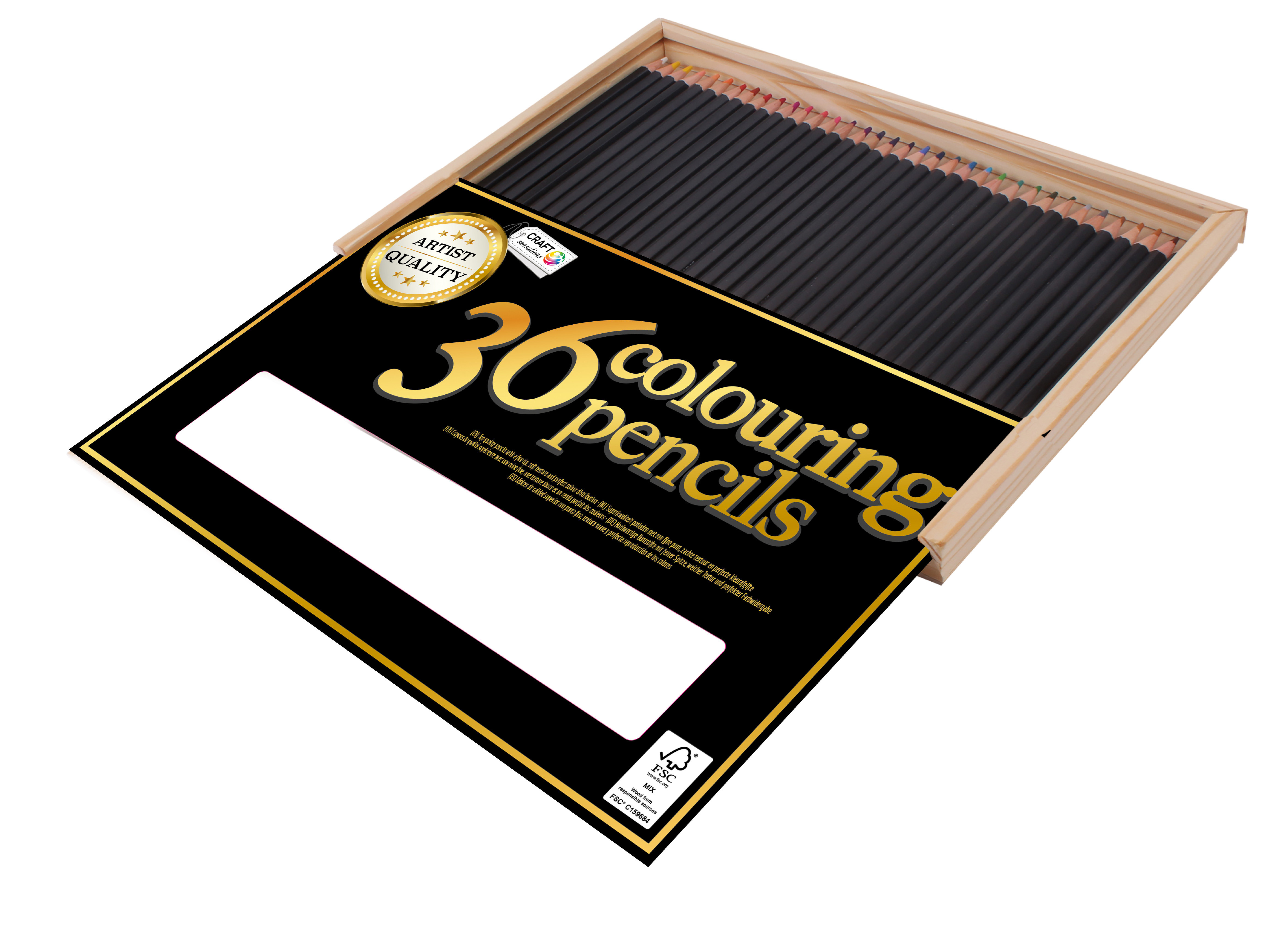 Barevné pastelky 18ks v dřevěném boxu