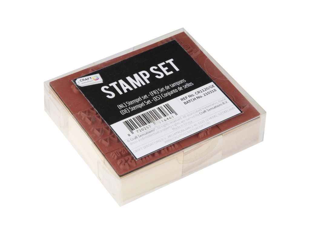 Dřevěná razítka 9 ks Oslava