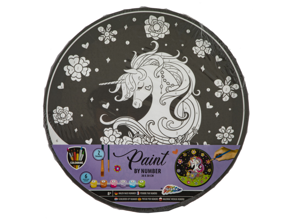Malování podle čísel na plátno - Unicorn