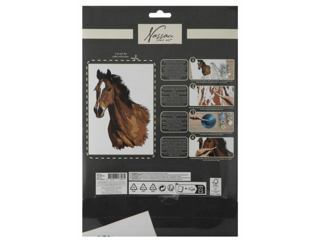 Malování podle čísel Kůň