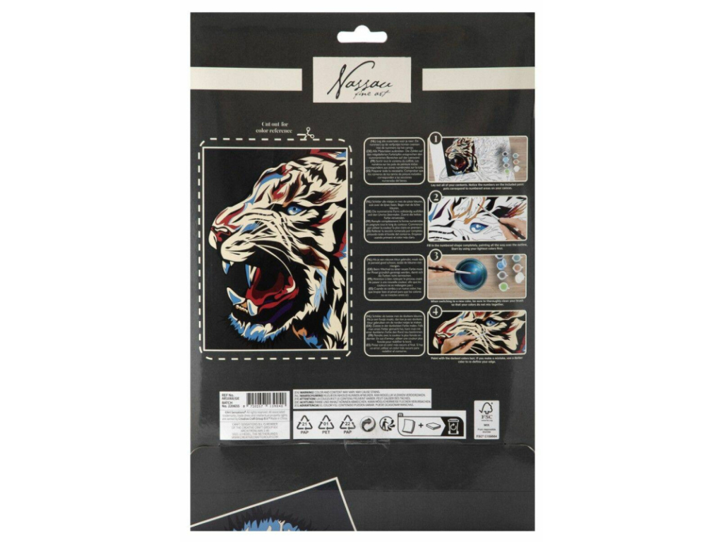 Malování podle čísel Tygr