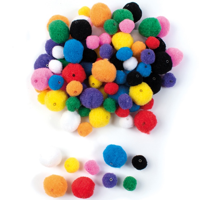 Bambulky s dírkou 200 ks, průměr 20 a 30 mm Playbox