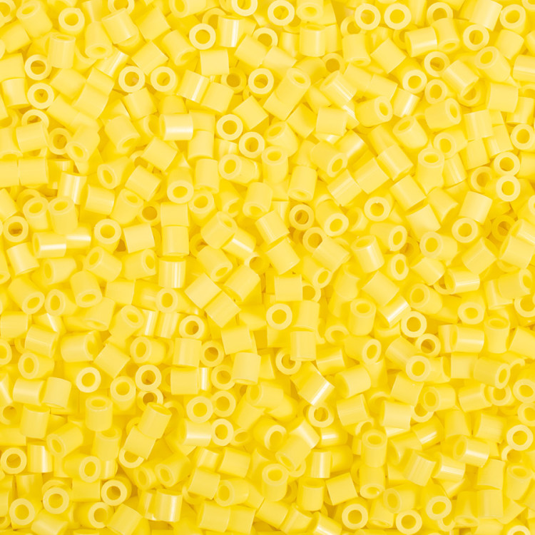 Zažehlovací korálky pastelové, 1000ks - žluté