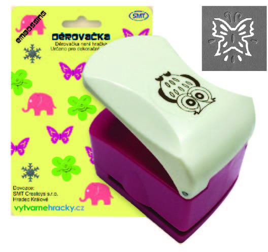 Děrovačka s embosing efektem - motýl 