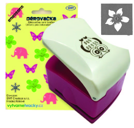 Děrovačka s embosing efektem - květ 12