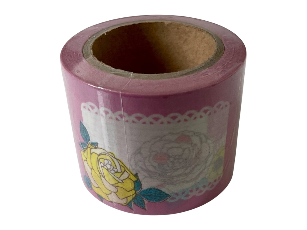 Dekorační lepicí páska - WASHI páska růžová, jmenovky 10 m x 38 mm