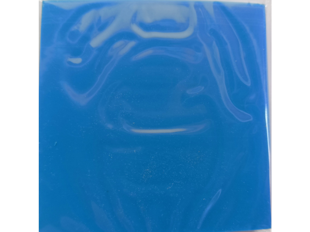 Guma pro linoryt 5 x 5 x 0,9 cm - modrá