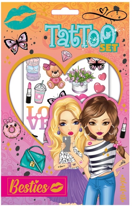 Sada tetování pro holky Besties - brunetka s blondýnkou