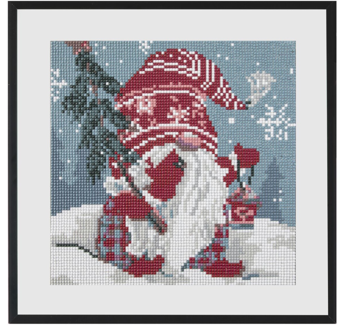 Diamantový obrázek - Vánoční skřítek 30 x 30cm