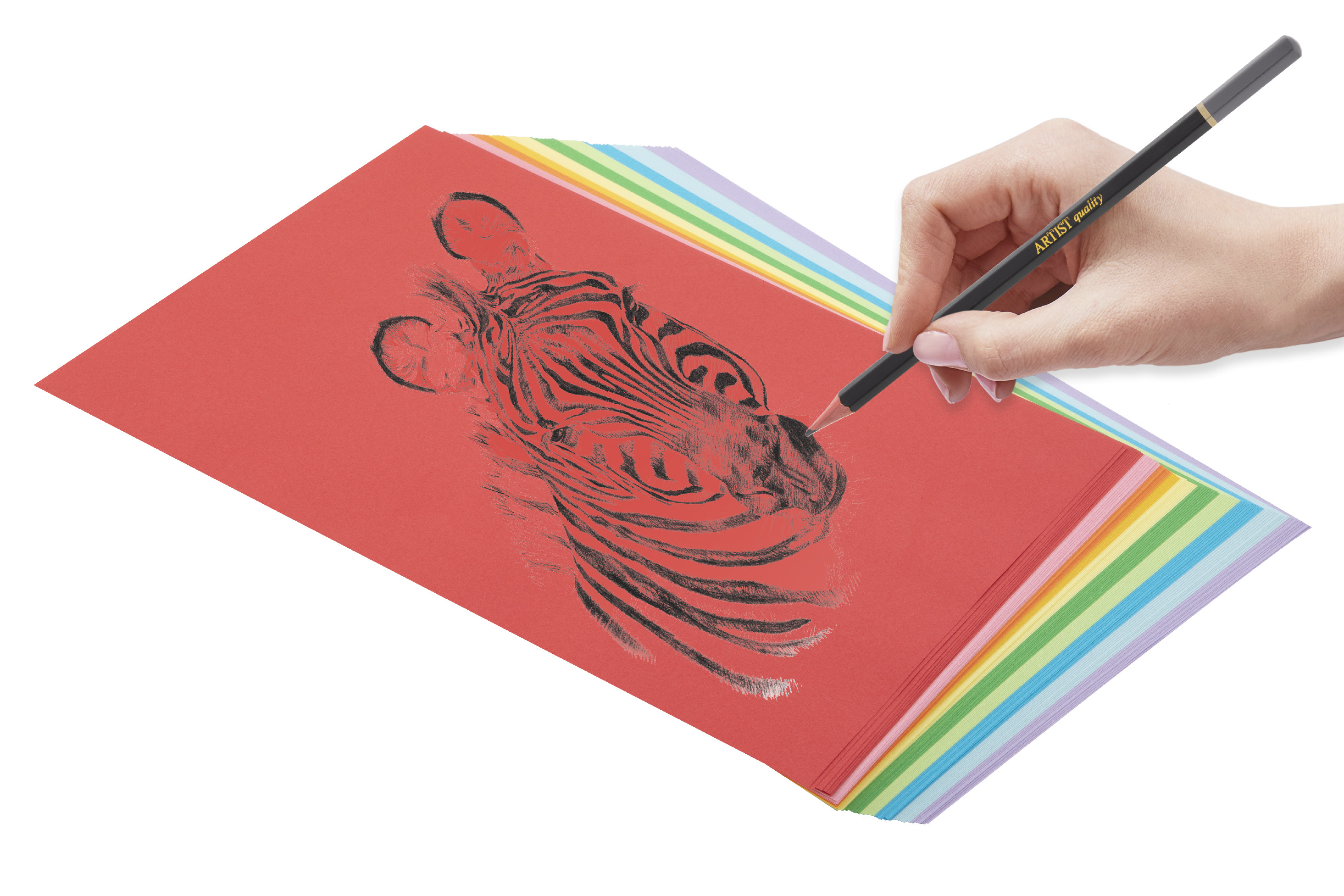 Barevný papír A4, 80g/m2 - 100 listů