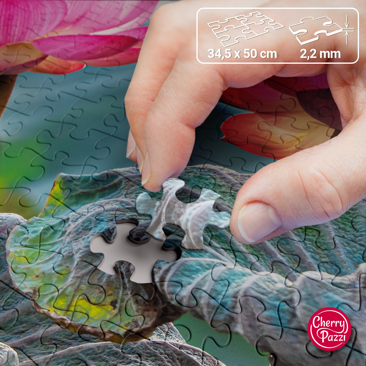 Puzzle 500d. Cherry Pazzi Růžový květ lotusu