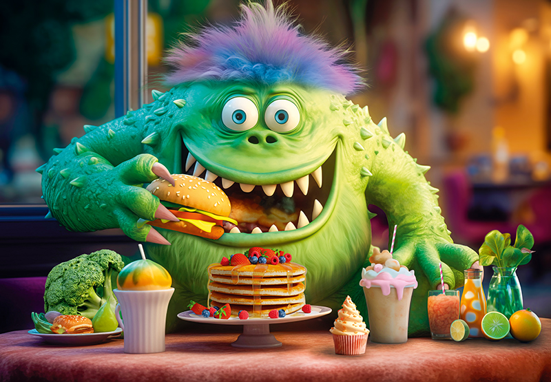 Puzzle 500d. Cherry Pazzi Užij si svůj oběd!