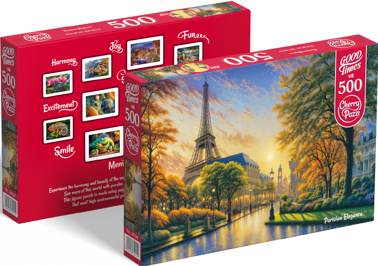 Puzzle 500d. Cherry Pazzi Pařížská elegance