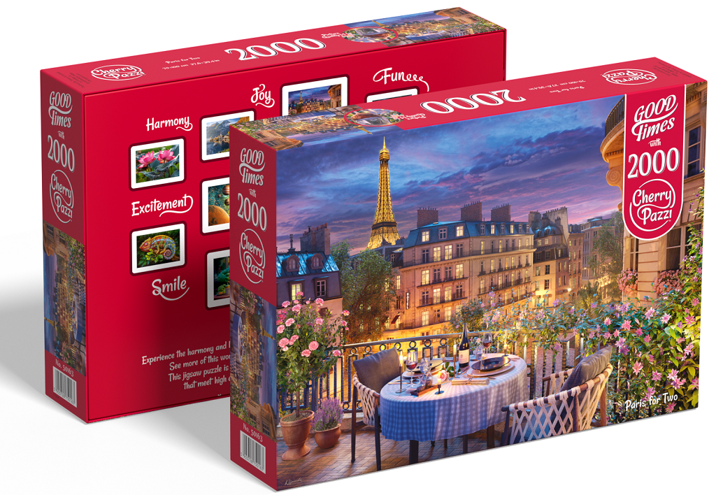 Puzzle 2000d. Cherry Pazzi, Paříž pro dva
