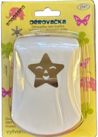 Děrovačka 32mm s embosing efektem - hvězda