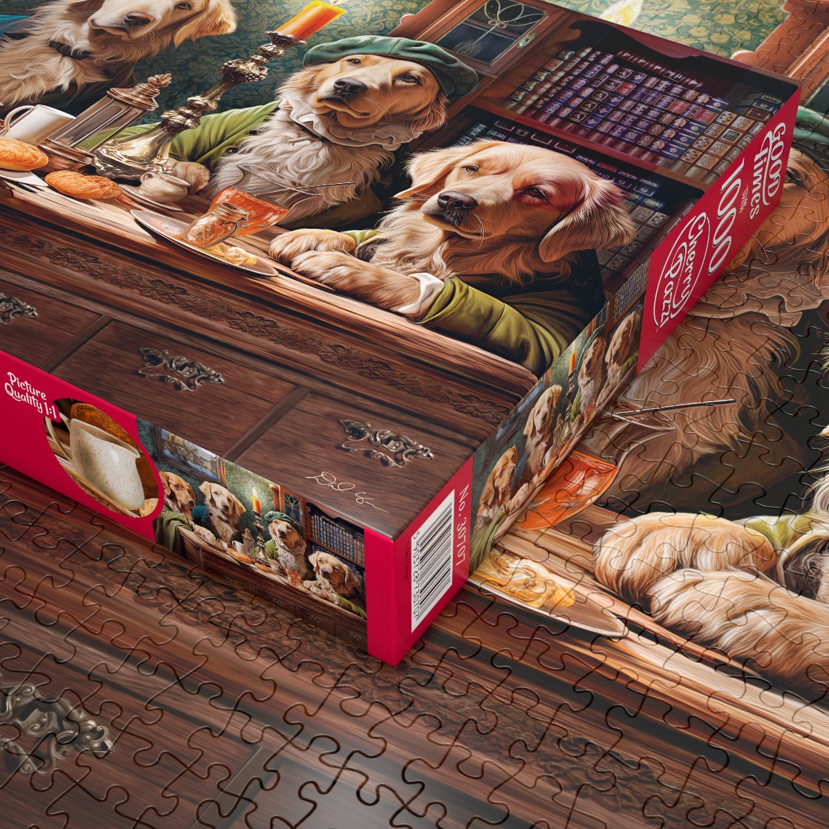 Puzzle Cherry Pazzi 1000d. Staří přátelé - pejsci