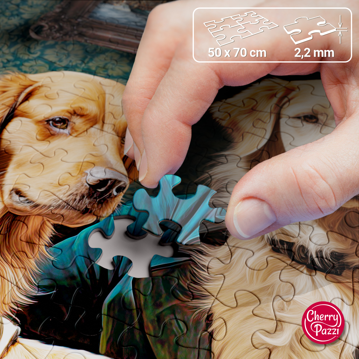 Puzzle Cherry Pazzi 1000d. Staří přátelé - pejsci