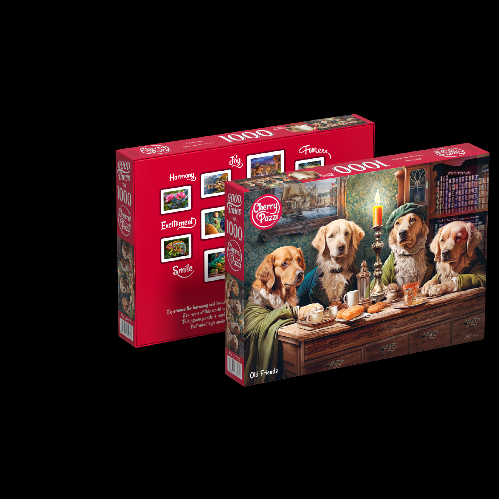 Puzzle Cherry Pazzi 1000d. Staří přátelé - pejsci