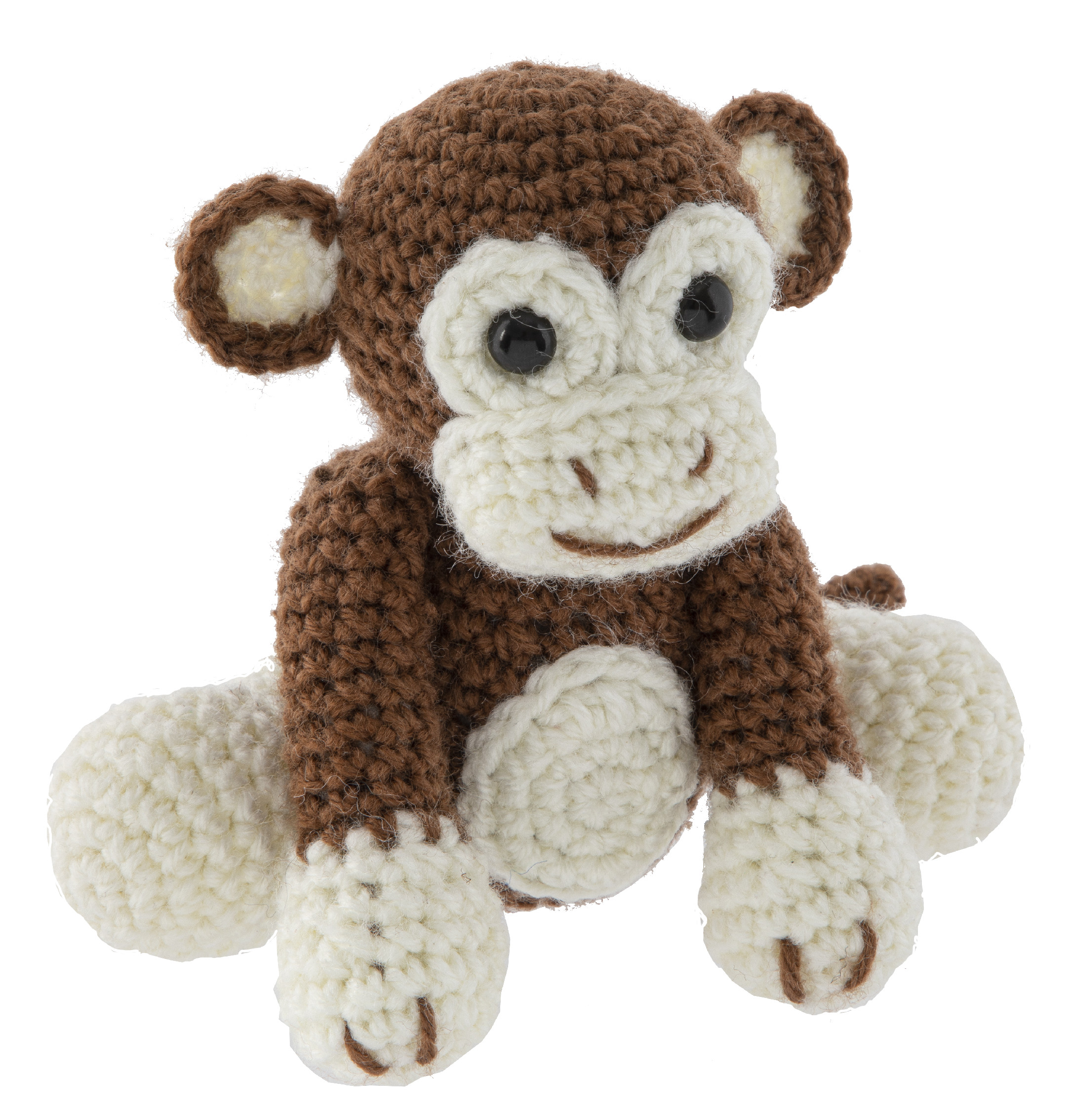 Háčkovaná opice , 15x9x13,5 cm