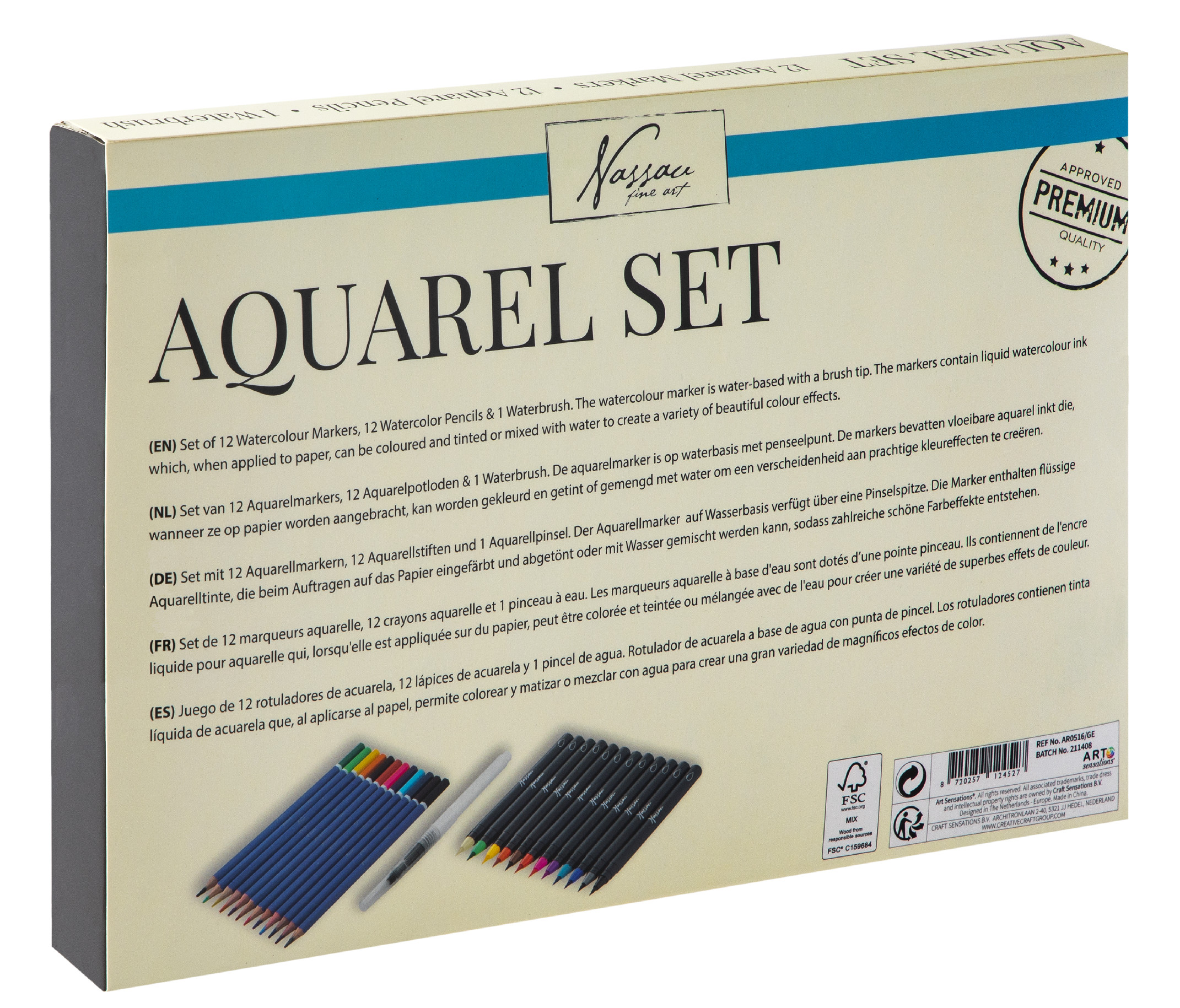 Akvarelový set , 25ks