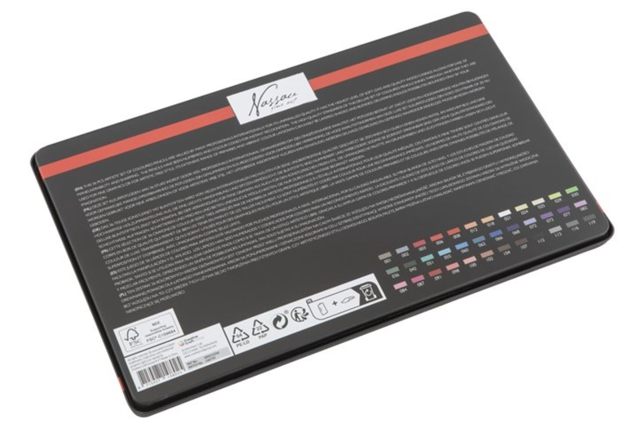 Sada pastelek v boxu, 36 ks