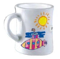 Akrylové barvy na keramiku a sklo 6ks