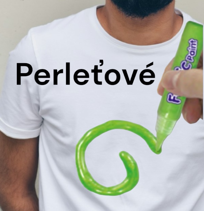 Perleťové barvy na textil - na blistru
