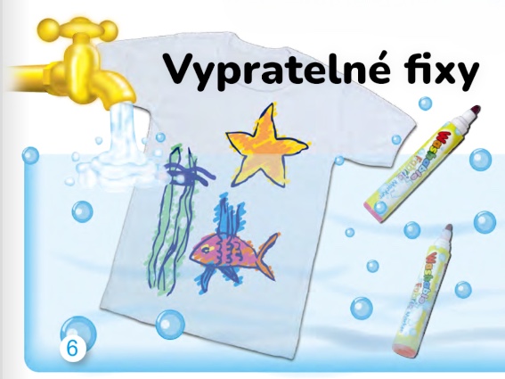 Fixy na textil vypratelné