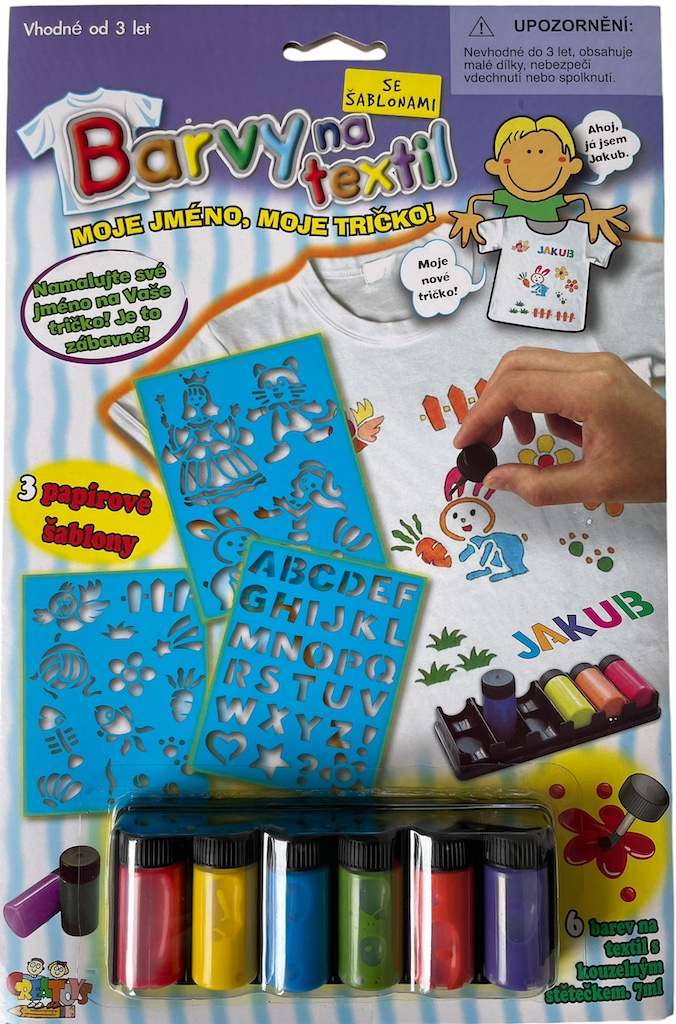 Barvy na textil 6x7ml