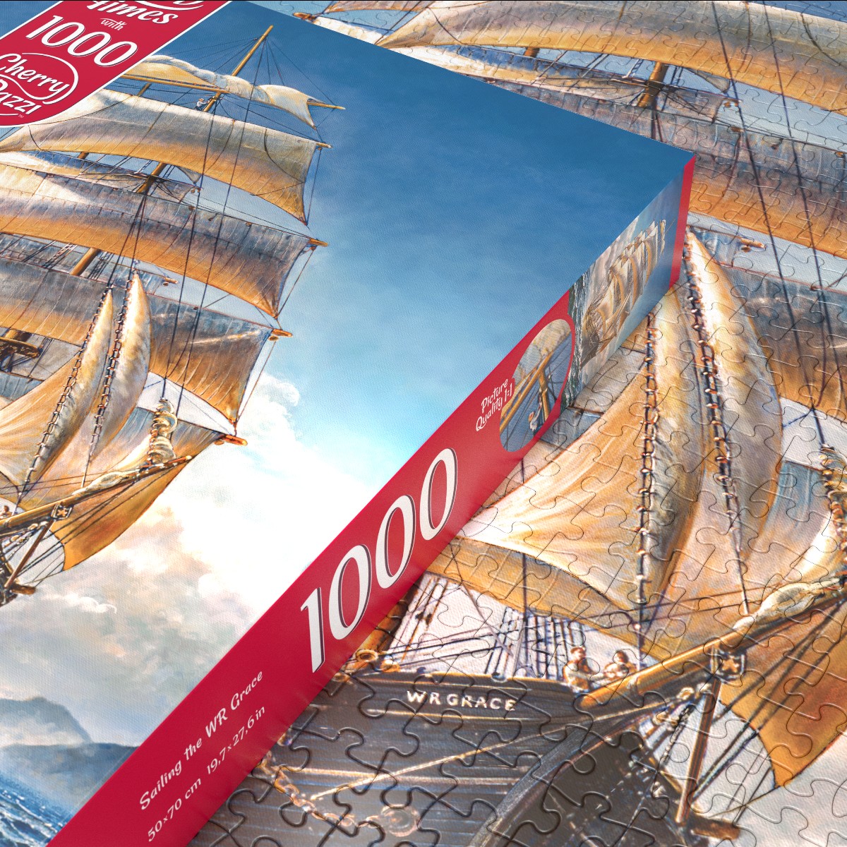 Puzzle 1000d. Cherry Pazzi Plachetnice