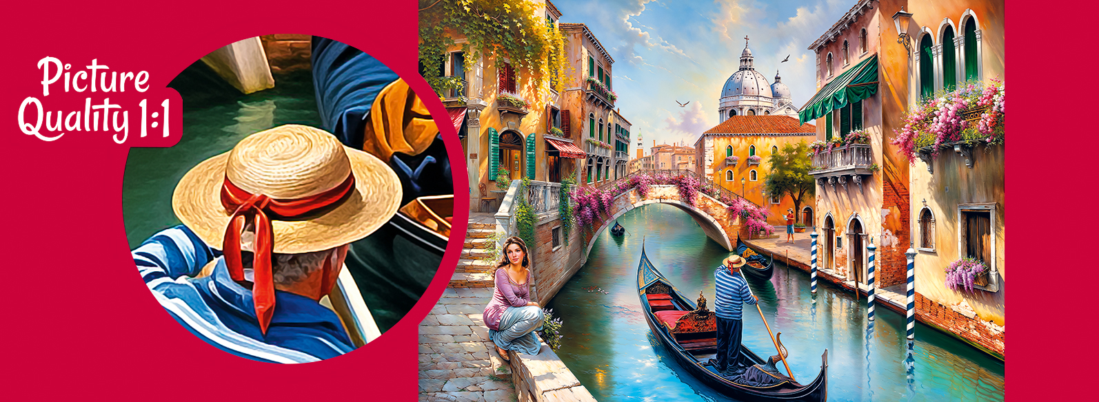 Puzzle 1000d. Cherry Pazzi, Léto v Benátkách