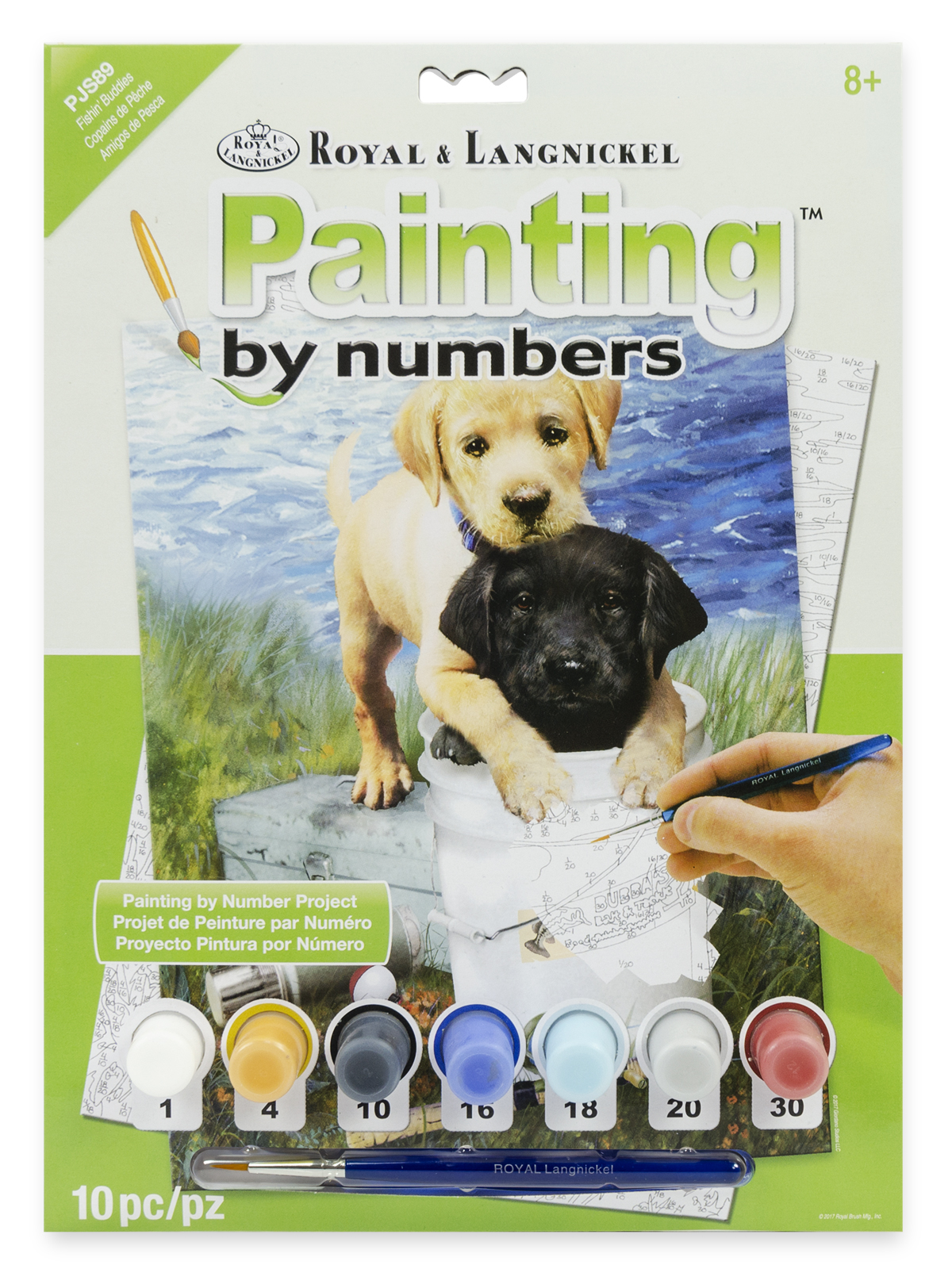 Malování podle čísel 22x30 cm - Štěňata